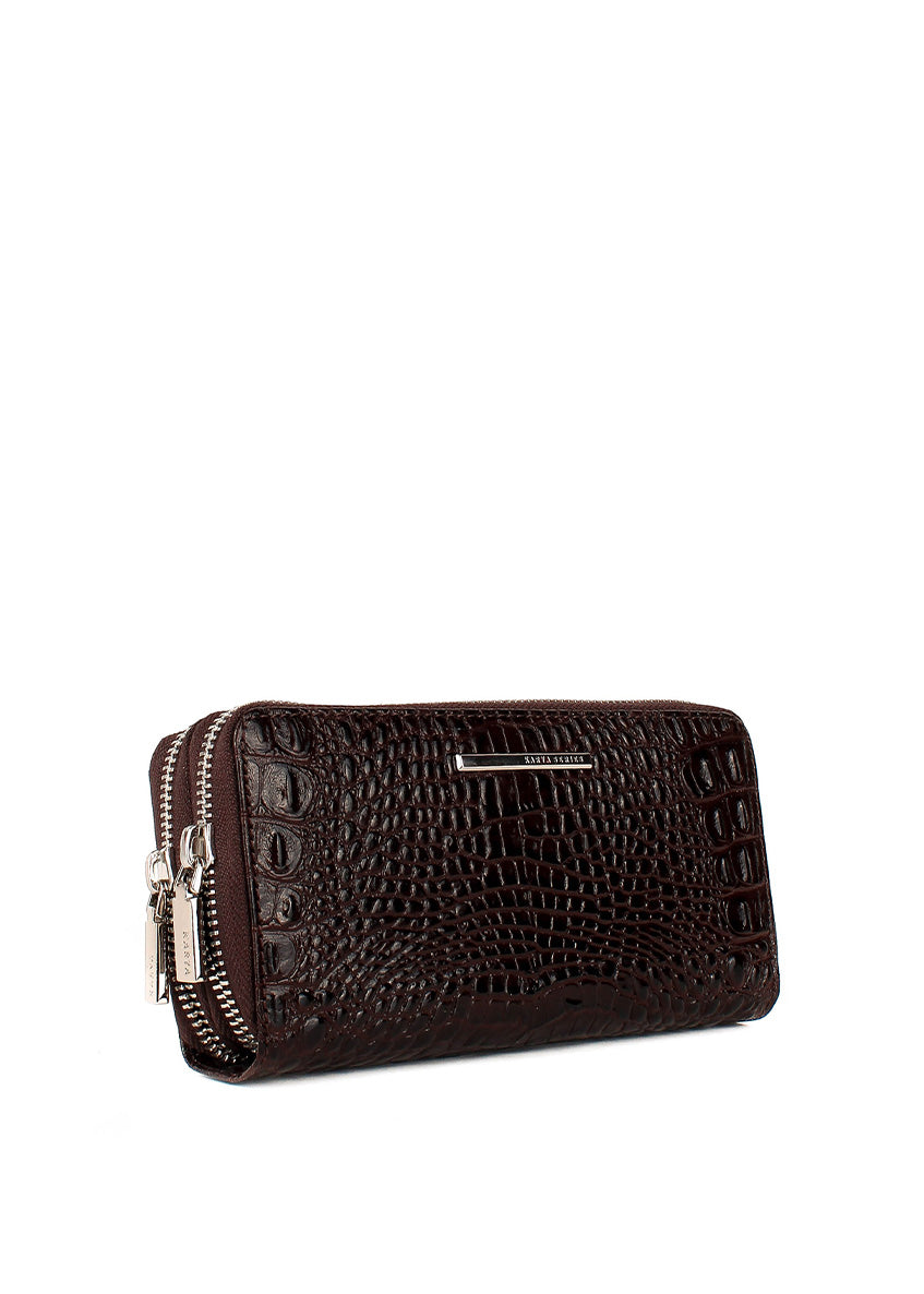 Cartera de piel italiana Marrón 1134-542