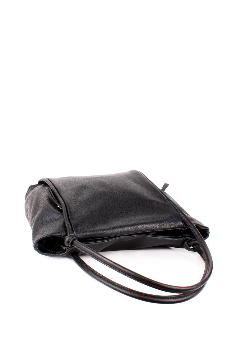 Bolso Tote de piel italiana Quadra Negro