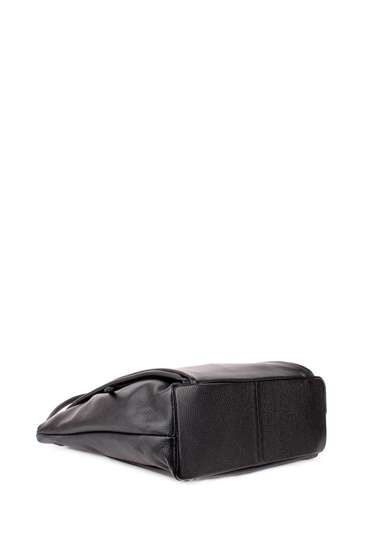 Bolso Tote de piel italiana Quadra Negro