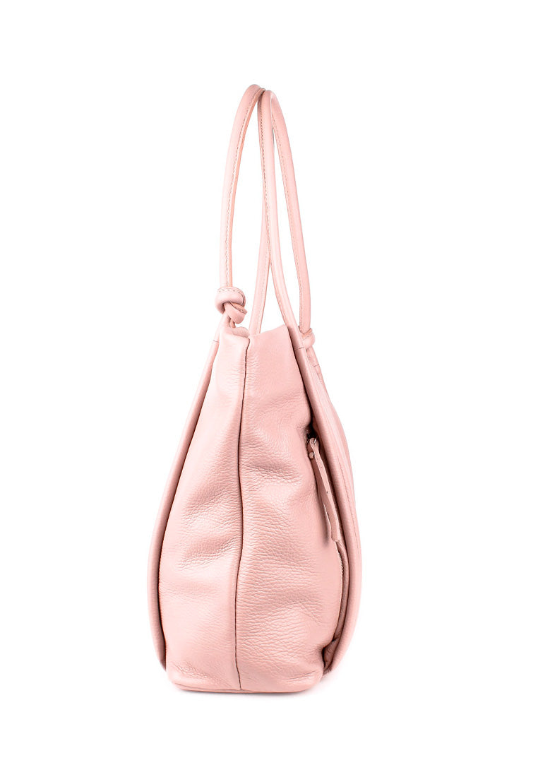 Bolso de mano de piel italiana Quadra Rosa