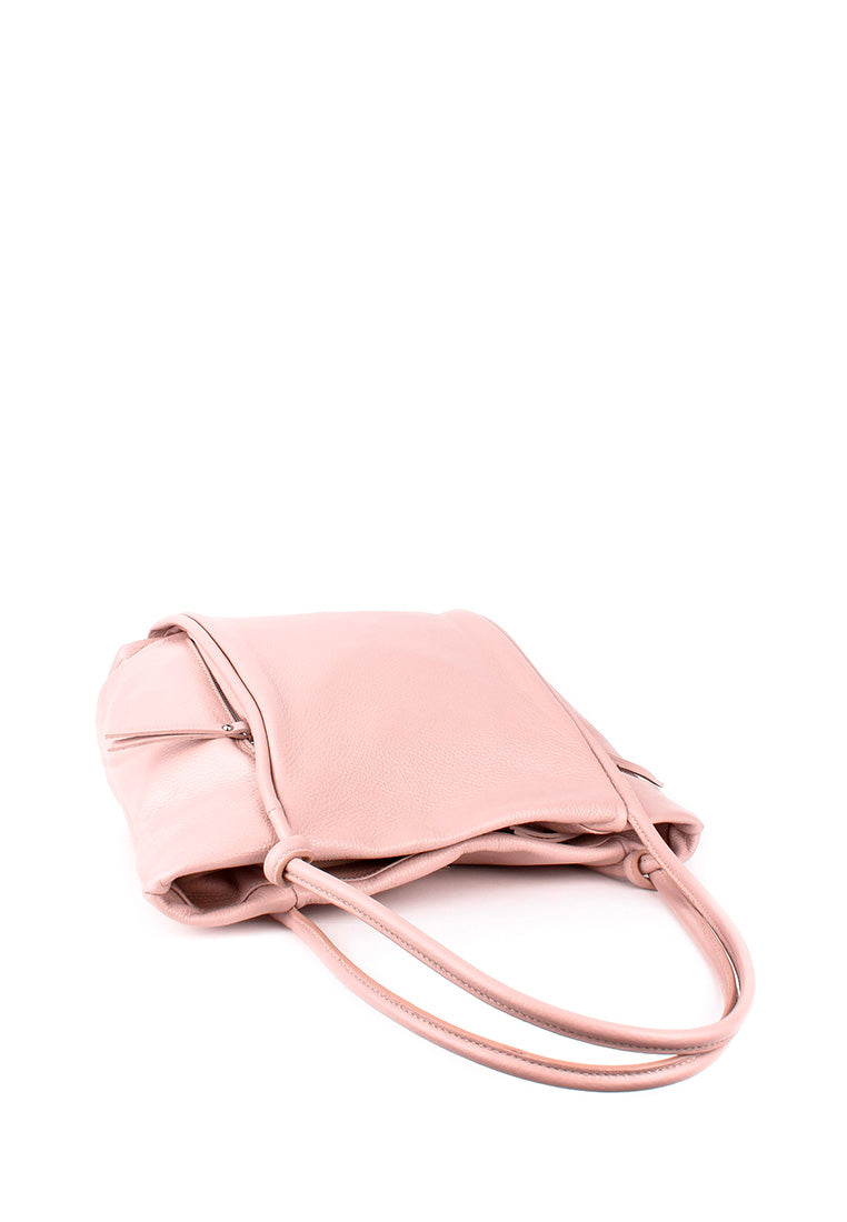 Bolso de mano de piel italiana Quadra Rosa