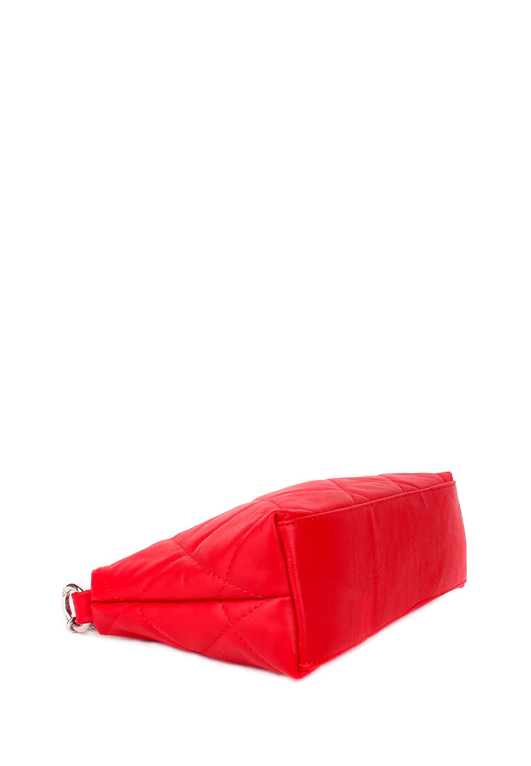 Bandolera de piel italiana Rojo 1609-13-37