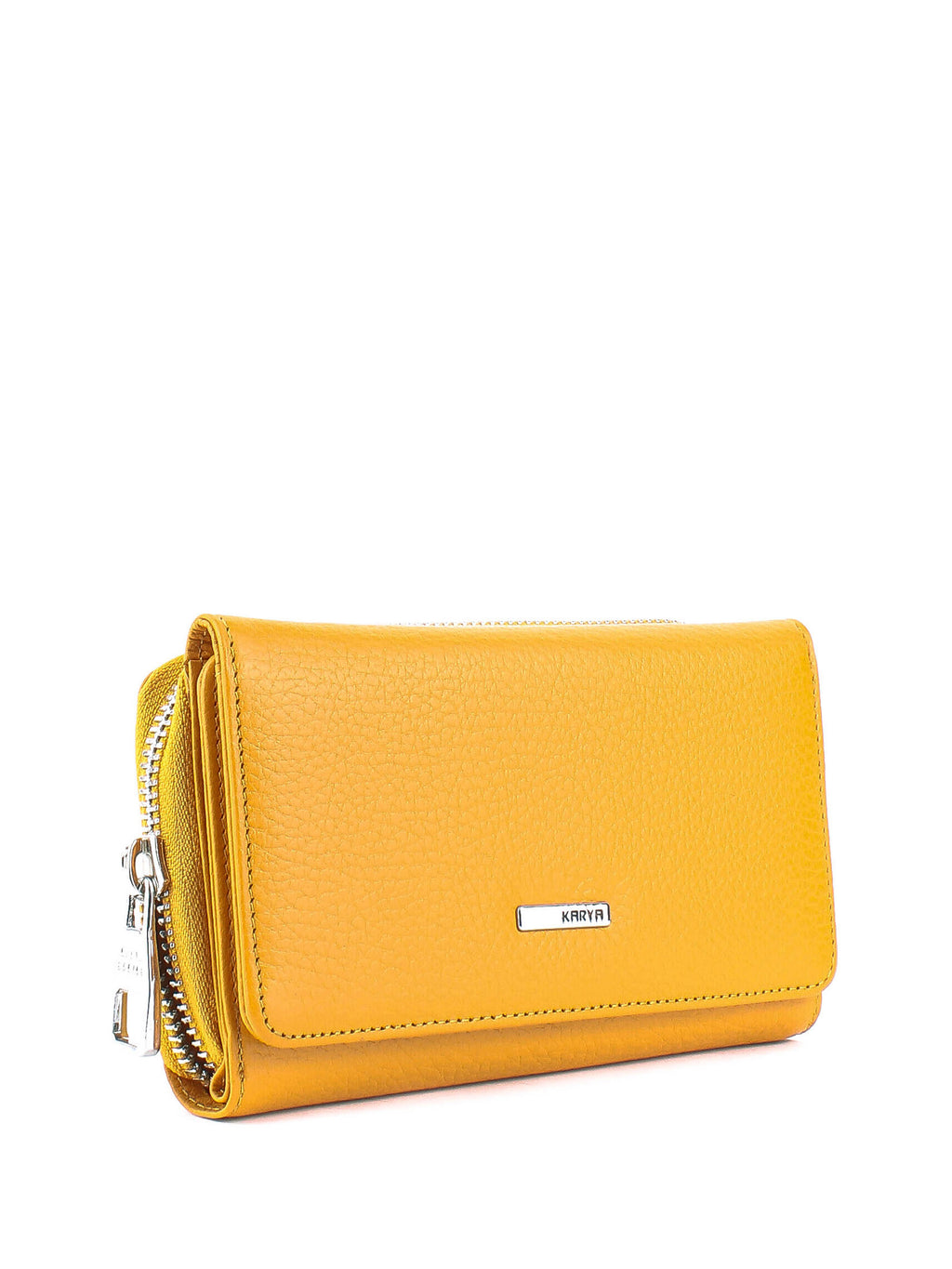 Cartera de piel italiana Amarillo 2013-56