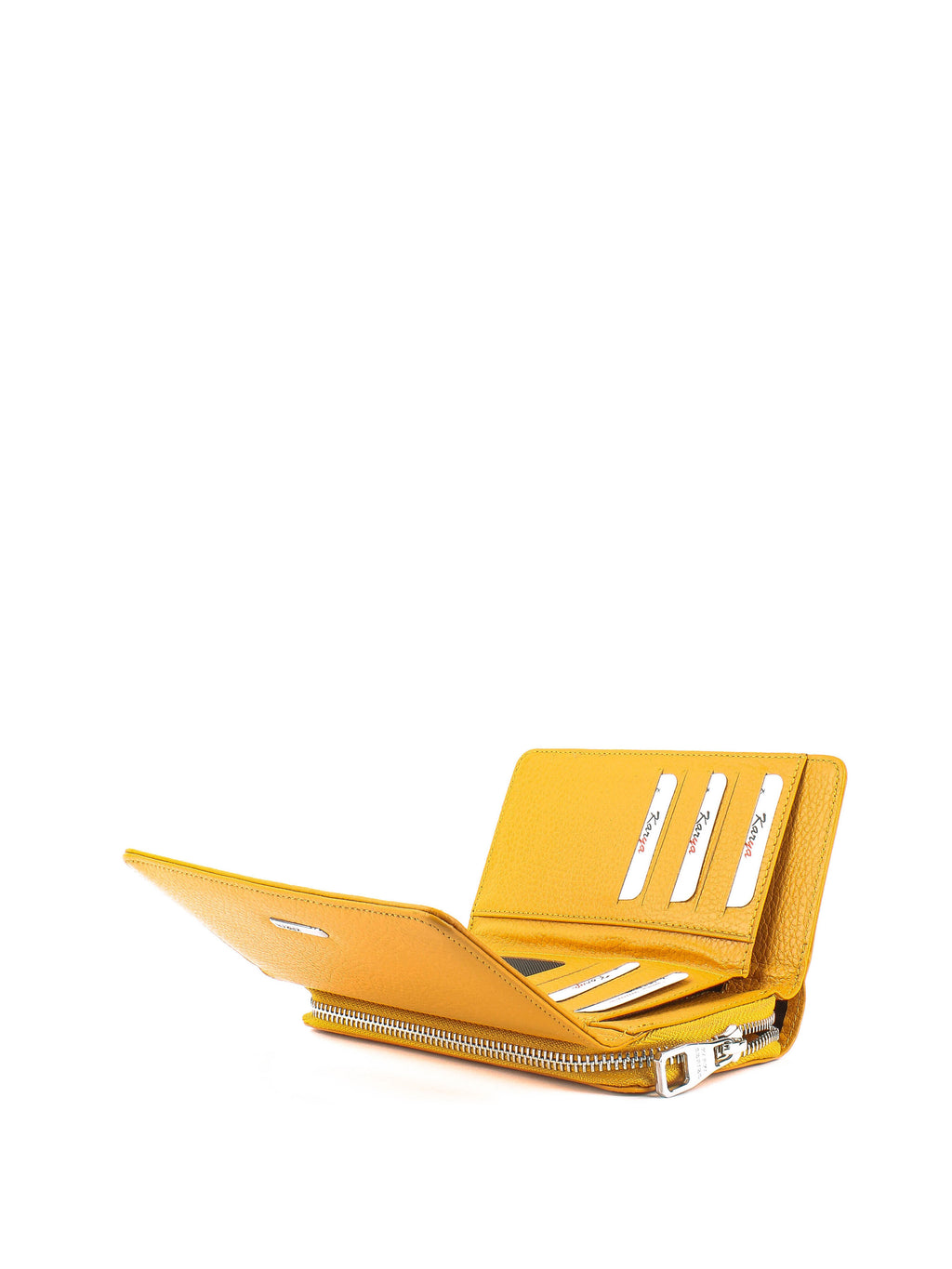 Cartera de piel italiana Amarillo 2013-56