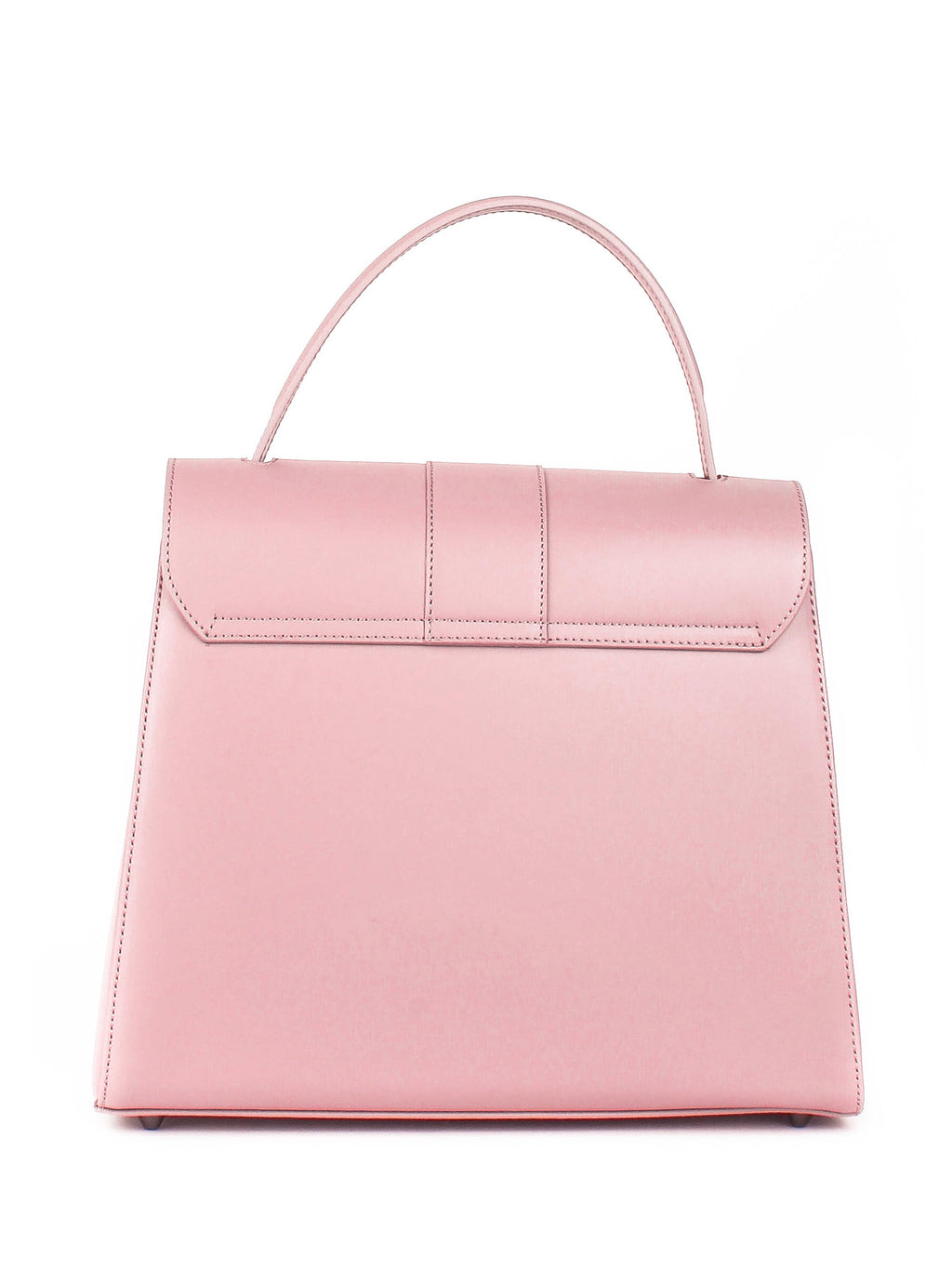 Bolso de mano de piel italiana DIVISI Rosa
