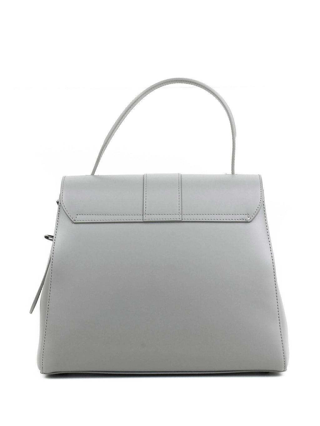Bolso de mano de piel italiana DIVISI Gris