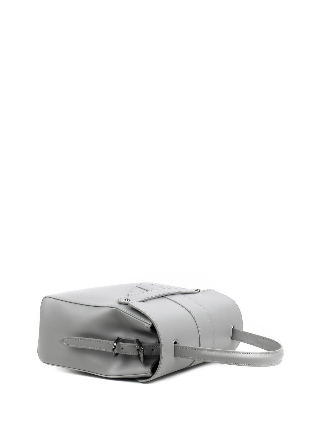 Bolso de mano de piel italiana DIVISI Gris