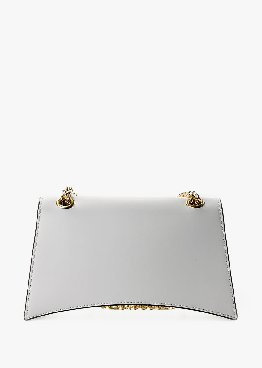 Bandolera de piel italiana Blanco 4230-16-31