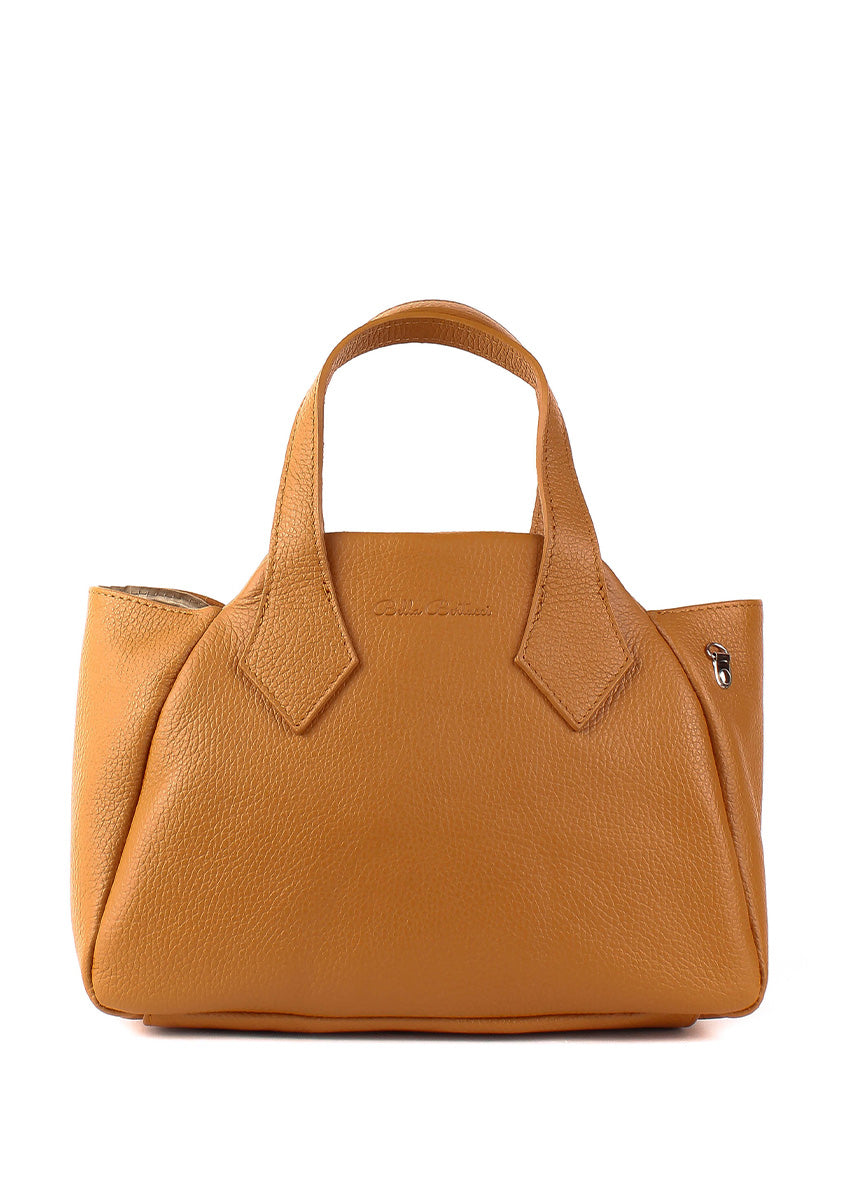 Bolso de mano de piel italiana Rojo 4390-45-32