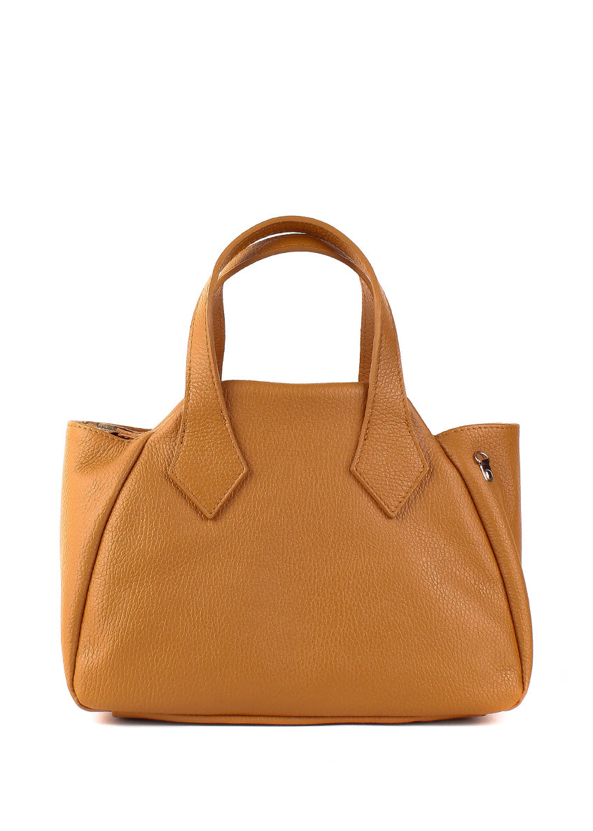 Bolso de mano de piel italiana Rojo 4390-45-32