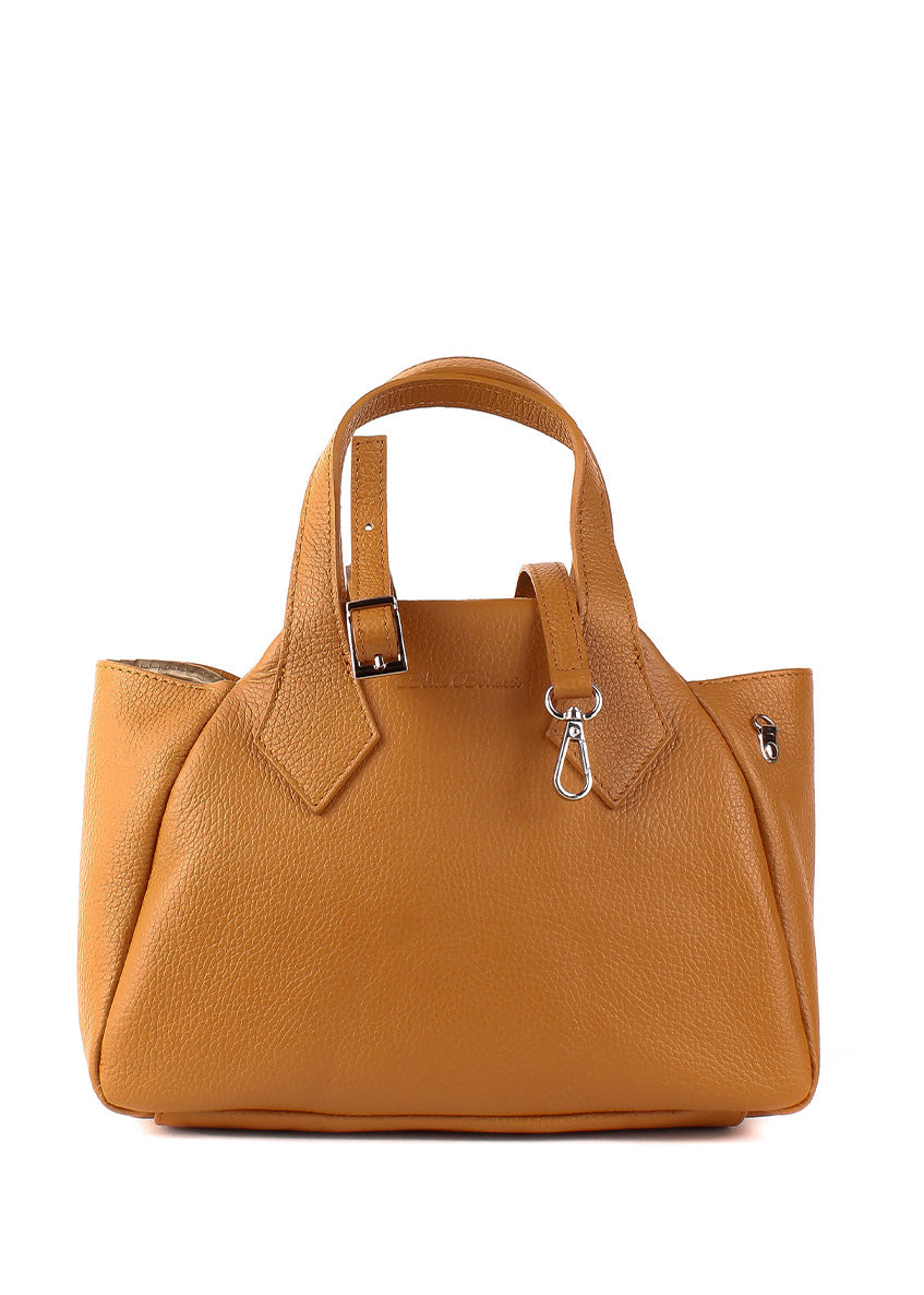 Bolso de mano de piel italiana Rojo 4390-45-32