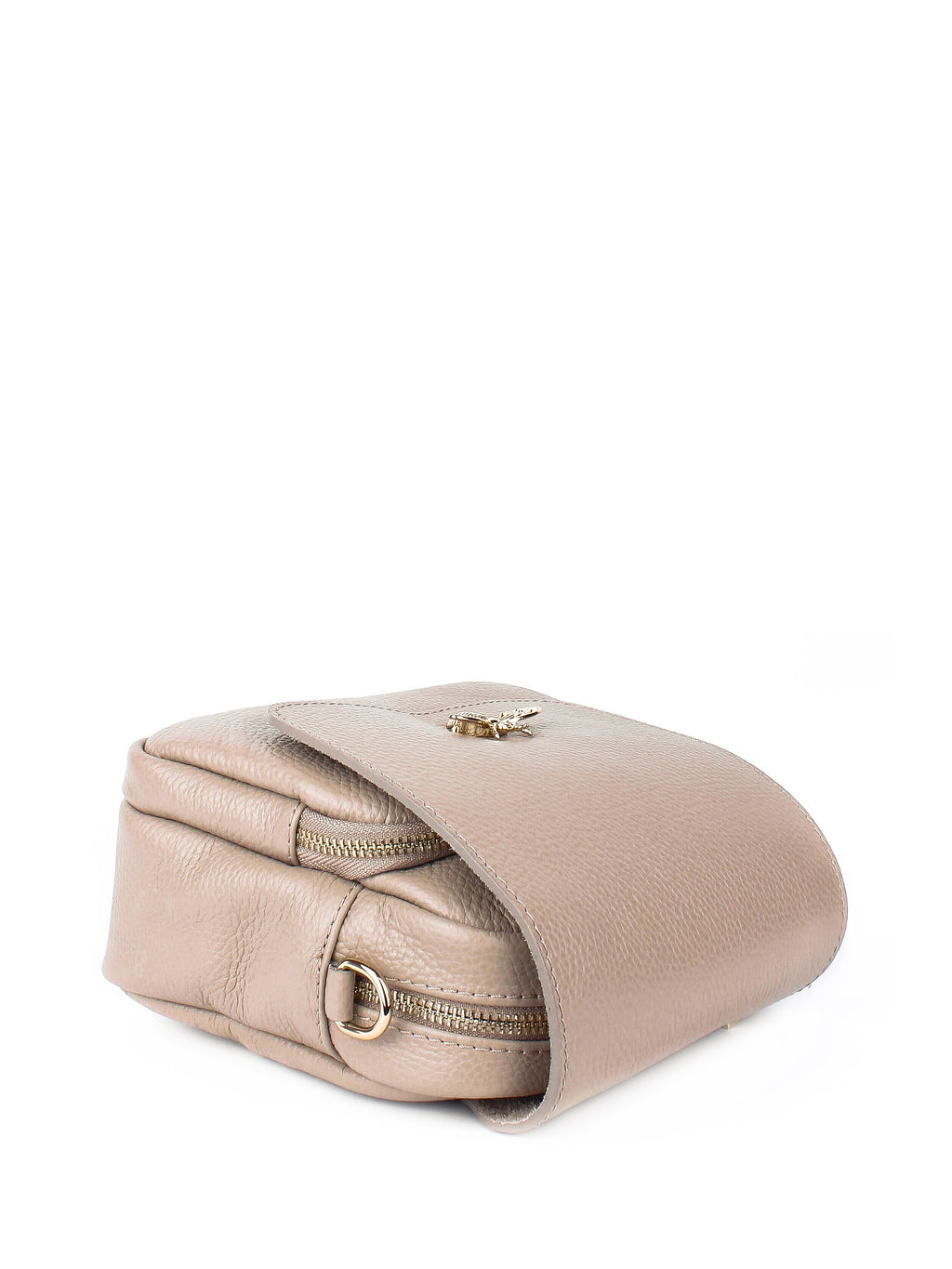 Bandolera de piel italiana Beige 8833-11-32