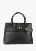 Bolso de mano de piel italiana Negro 5419-05-32