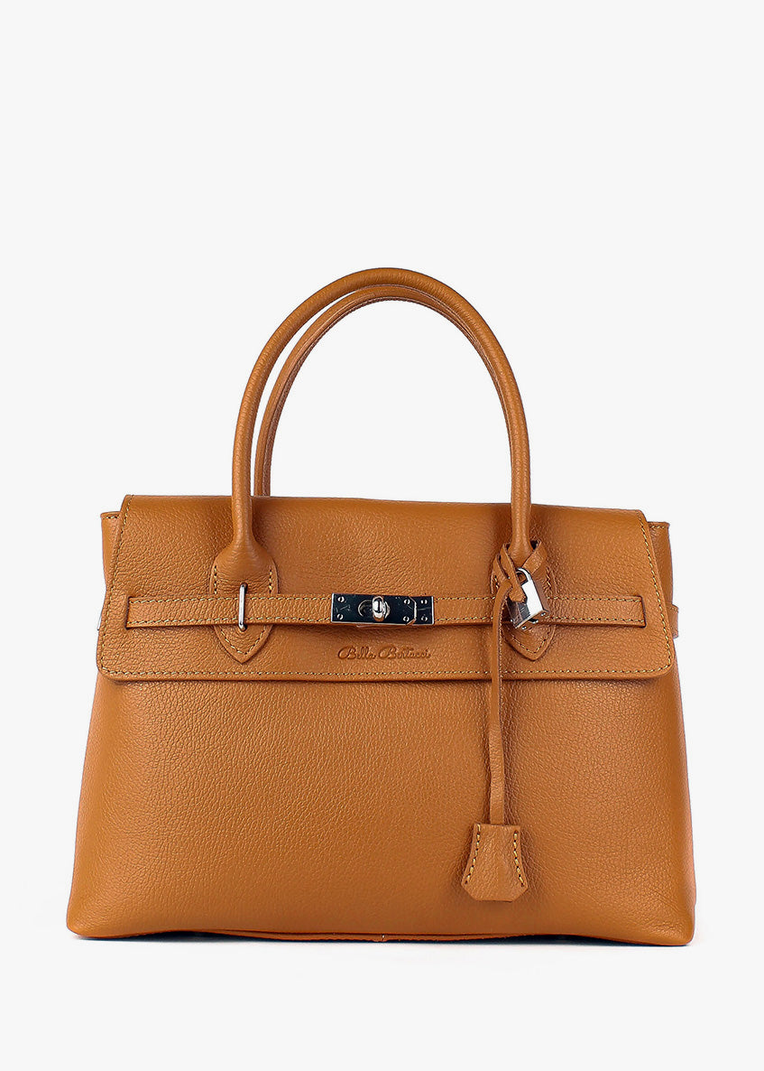 Bolso de mano de piel italiana Rojo 5419-45-32