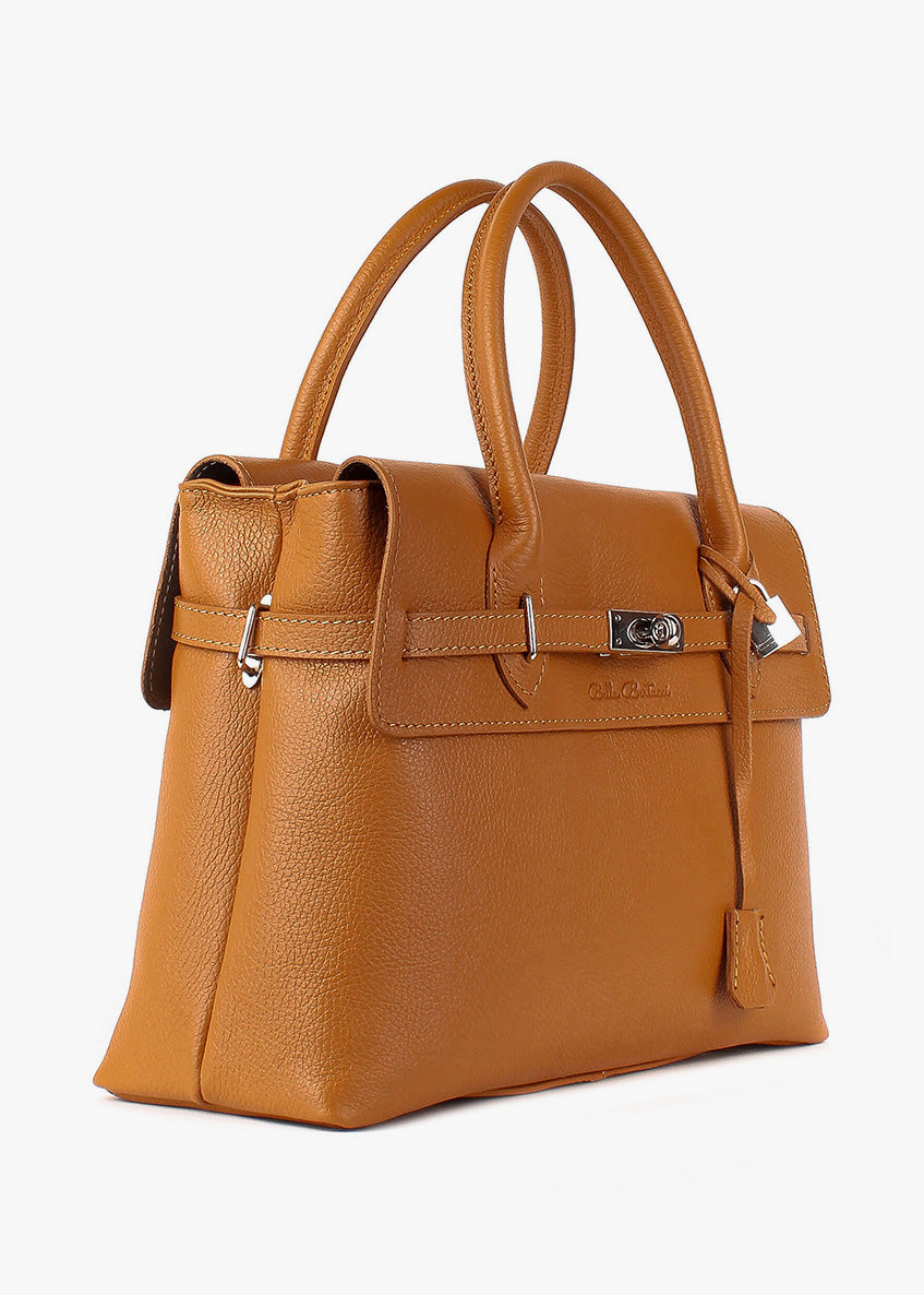 Bolso de mano de piel italiana Rojo 5419-45-32