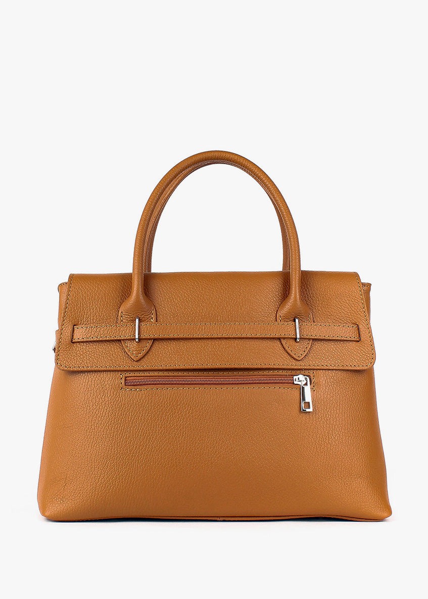 Bolso de mano de piel italiana Rojo 5419-45-32