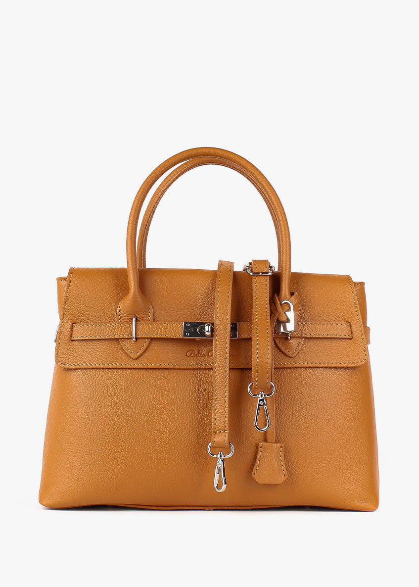 Bolso de mano de piel italiana Rojo 5419-45-32