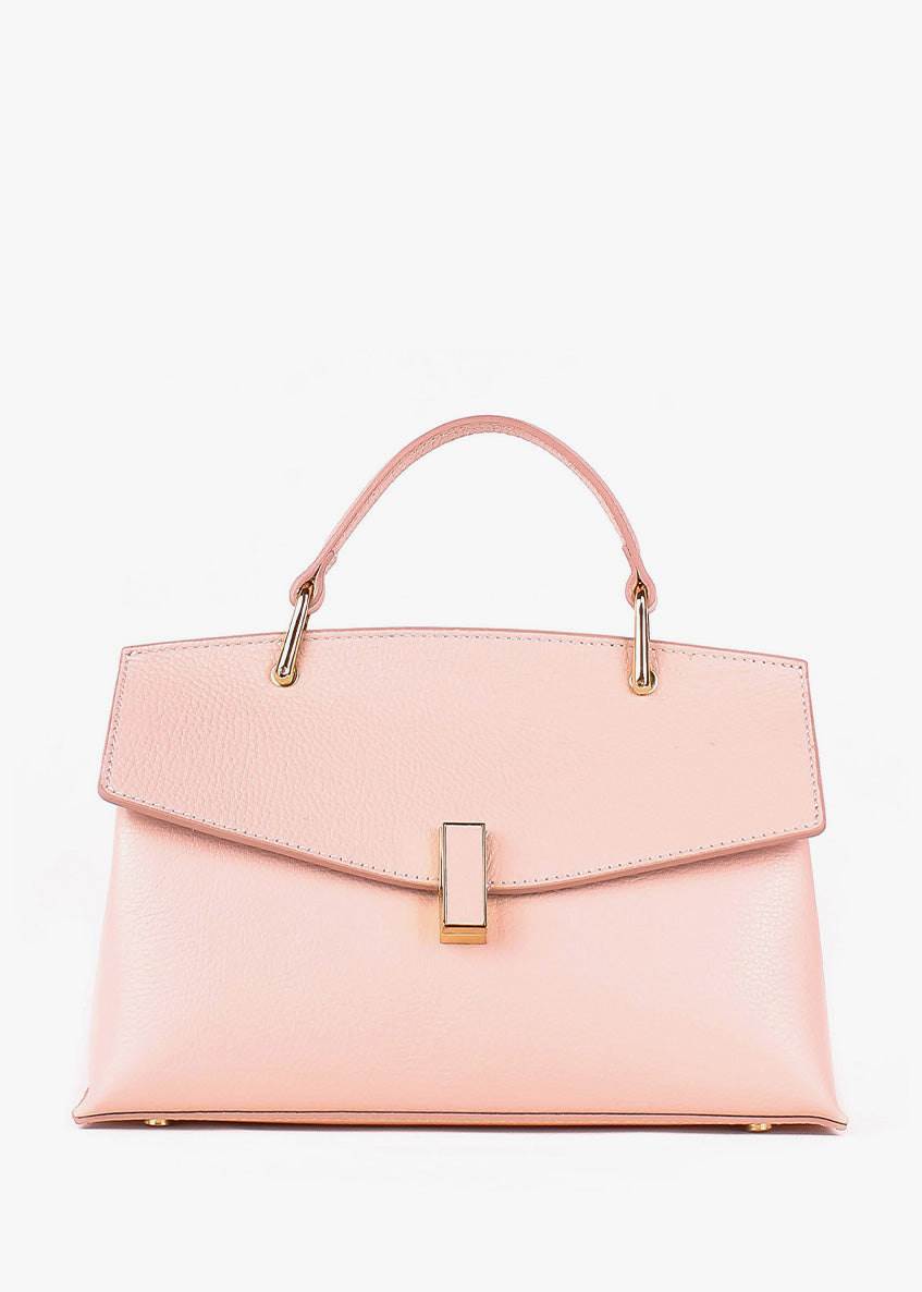 Bolso de mano de piel italiana Polvoriento 7233-09-32