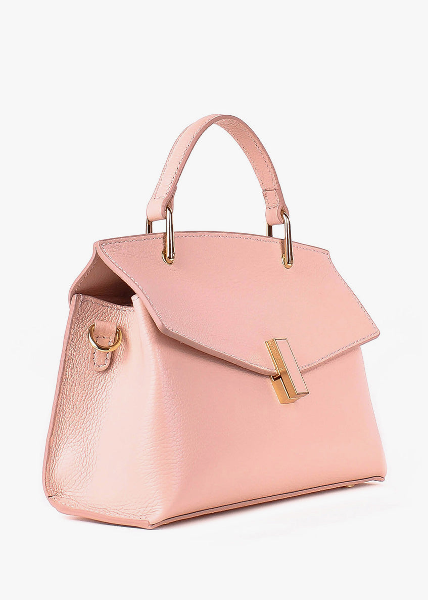 Bolso de mano de piel italiana Polvoriento 7233-09-32