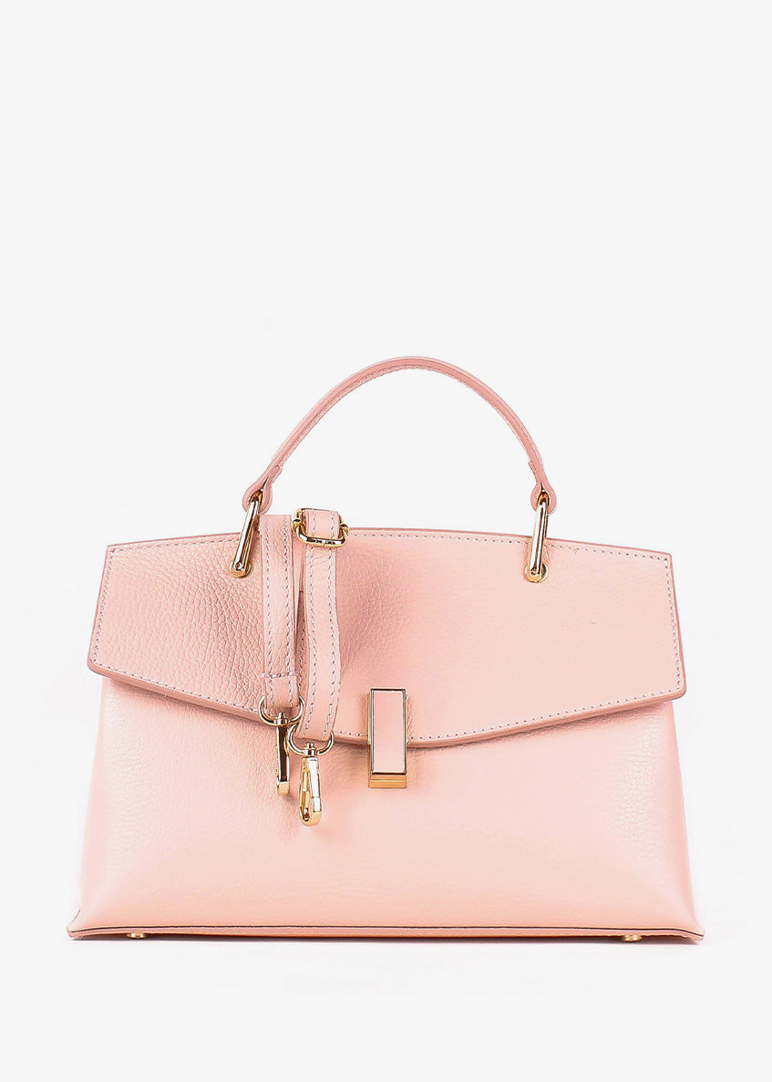 Bolso de mano de piel italiana Polvoriento 7233-09-32