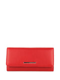 Cartera de piel italiana Rojo 1146-4605