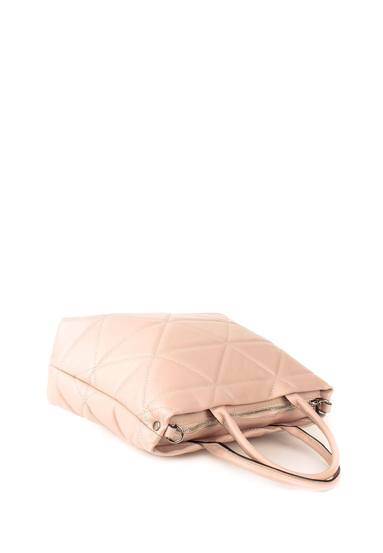 Bolso de mano de piel italiana Armonico Beige