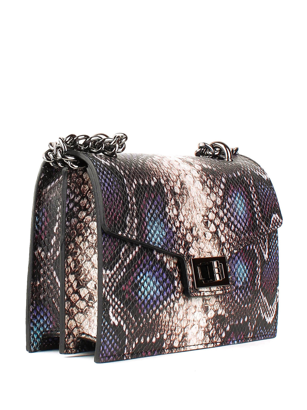 Bandolera de piel italiana Morado 3941-14-35