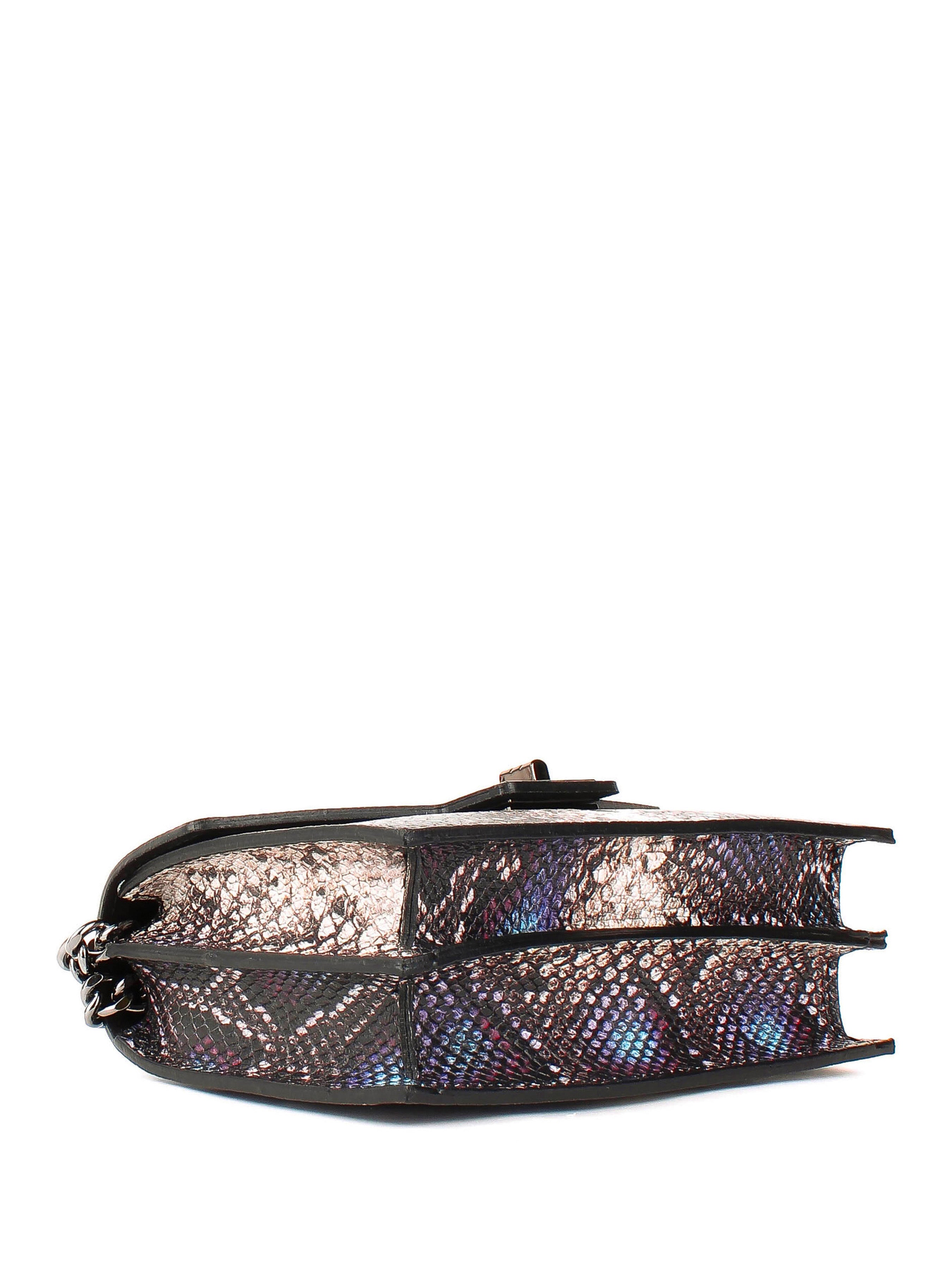 Bandolera de piel italiana Morado 3941-14-35