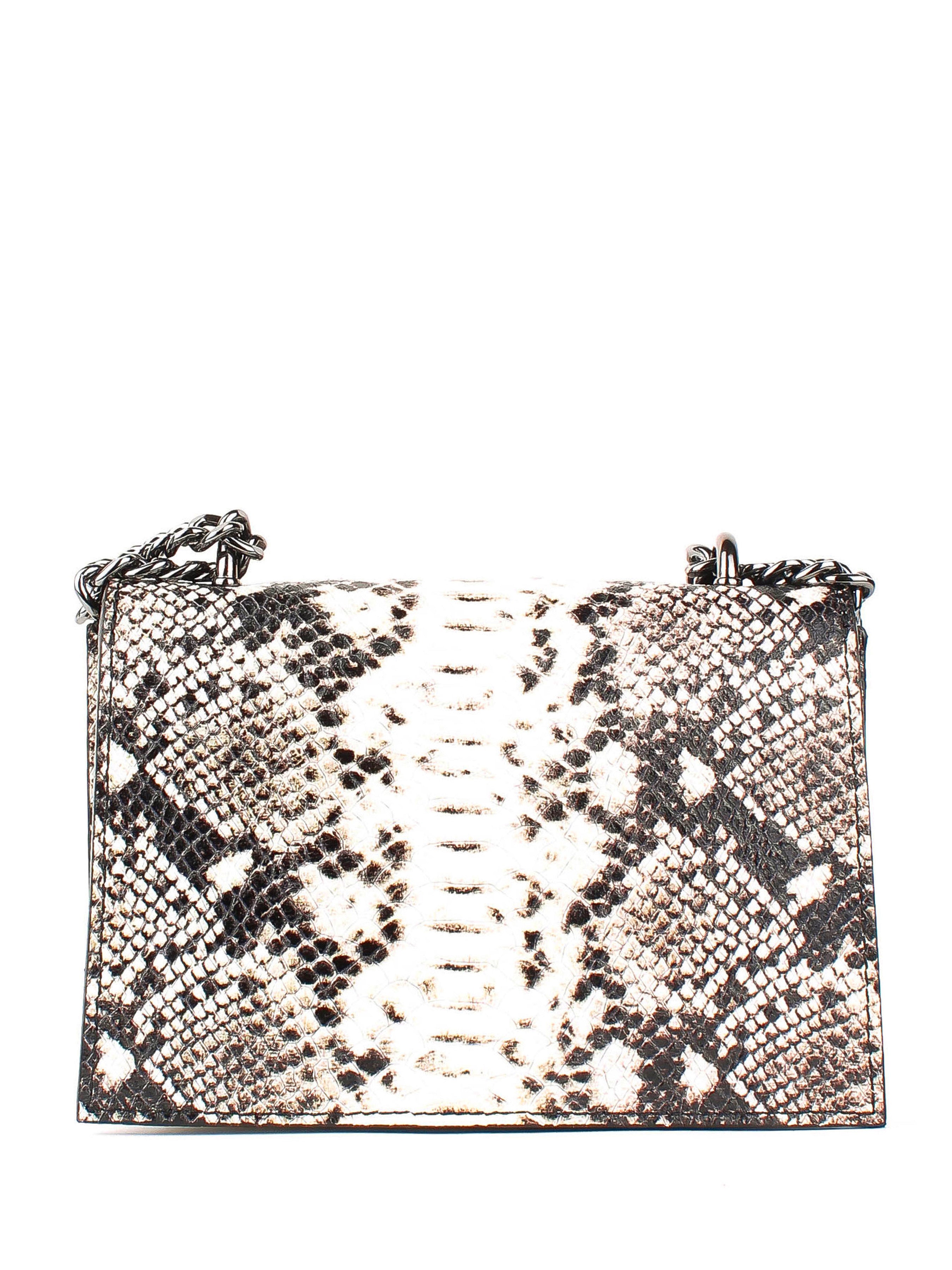 Bandolera de piel italiana Gris 3941-18-35