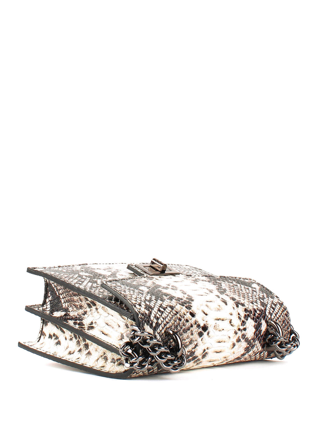 Bandolera de piel italiana Gris 3941-18-35