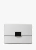 Bandolera de piel italiana Blanco 4701-16-31