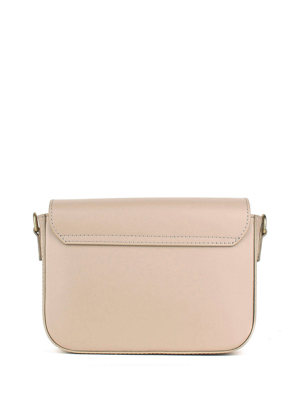 Bandolera de piel italiana Gris, Beige 4422-98-33