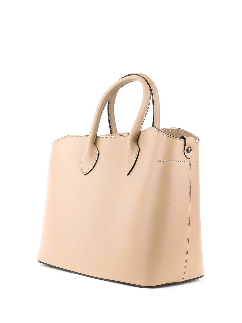 Bolso Tote de piel italiana MOLTO Beige