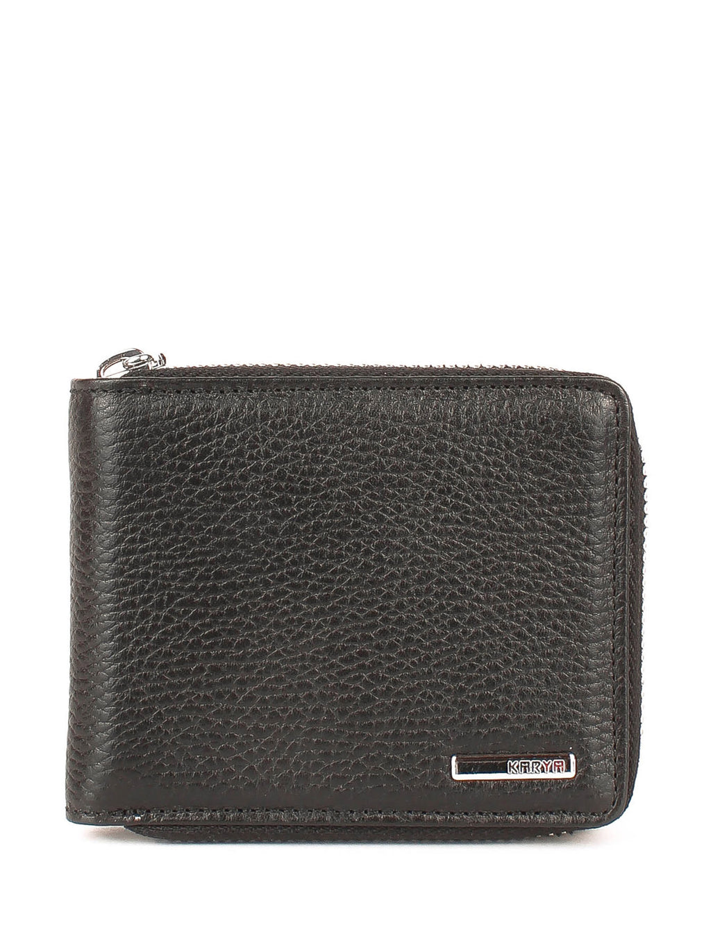 Cartera de piel italiana Negro 0962-45
