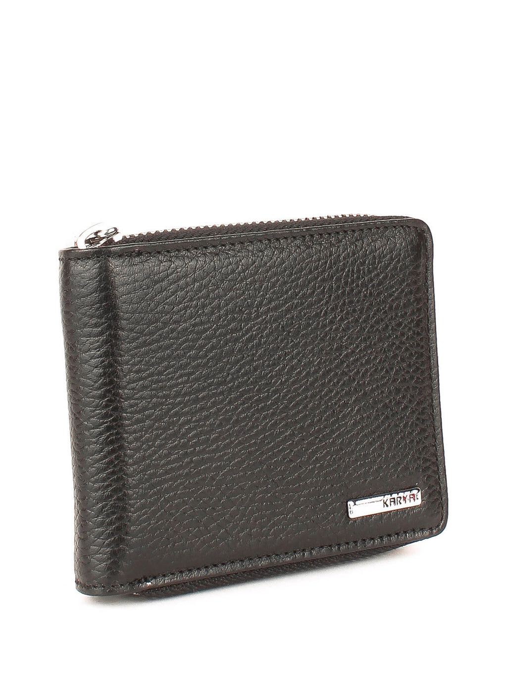 Cartera de piel italiana Negro 0962-45