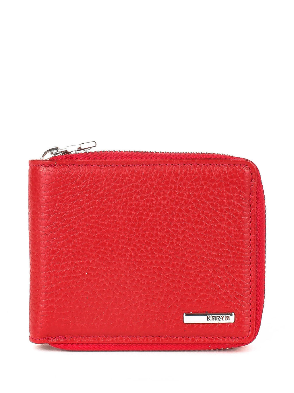 Cartera de piel italiana Rojo 0962-46