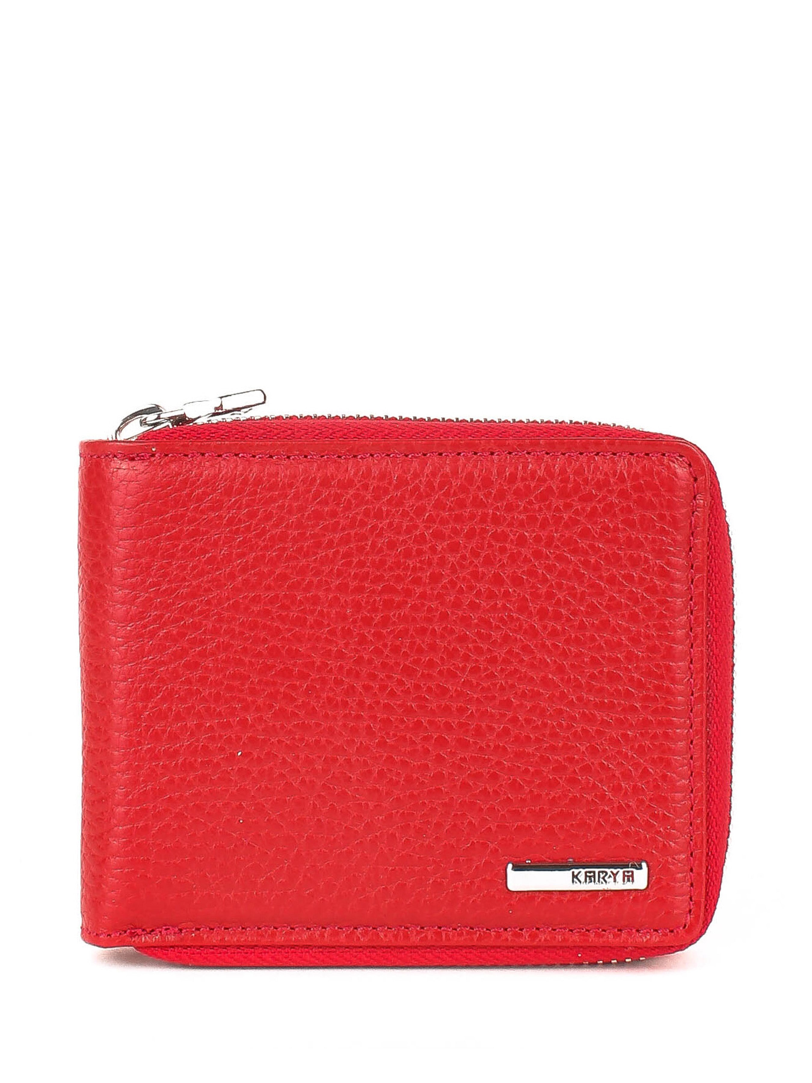 Cartera de piel italiana Rojo 0962-46