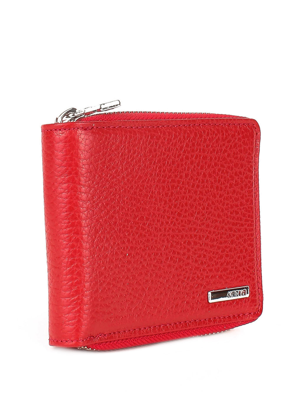Cartera de piel italiana Rojo 0962-46