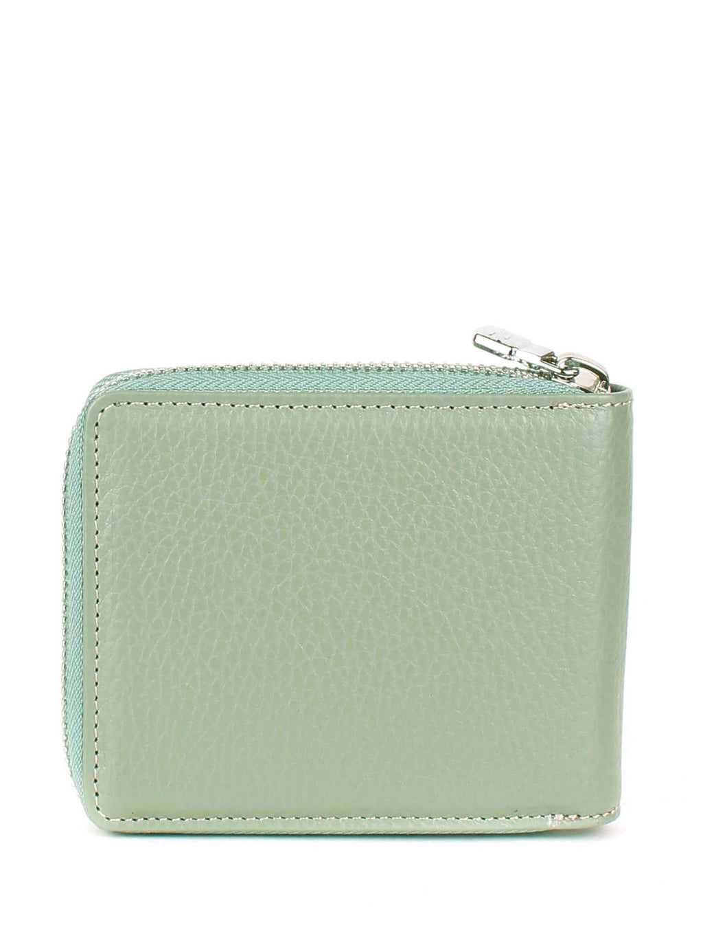 Cartera de piel italiana Verde 0962-026