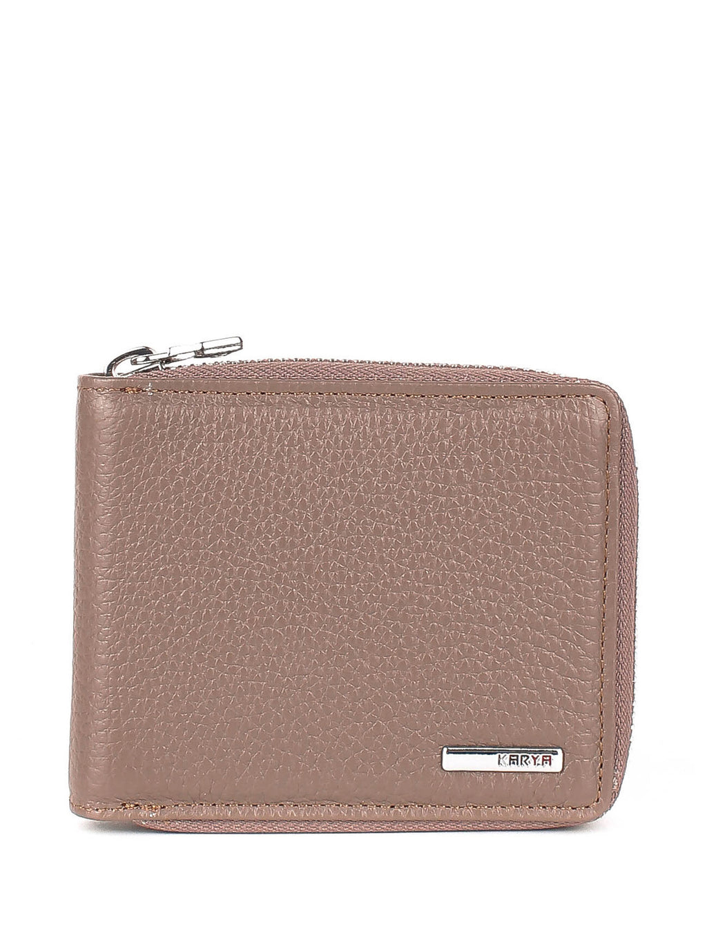 Cartera de piel italiana Gris 0962-51