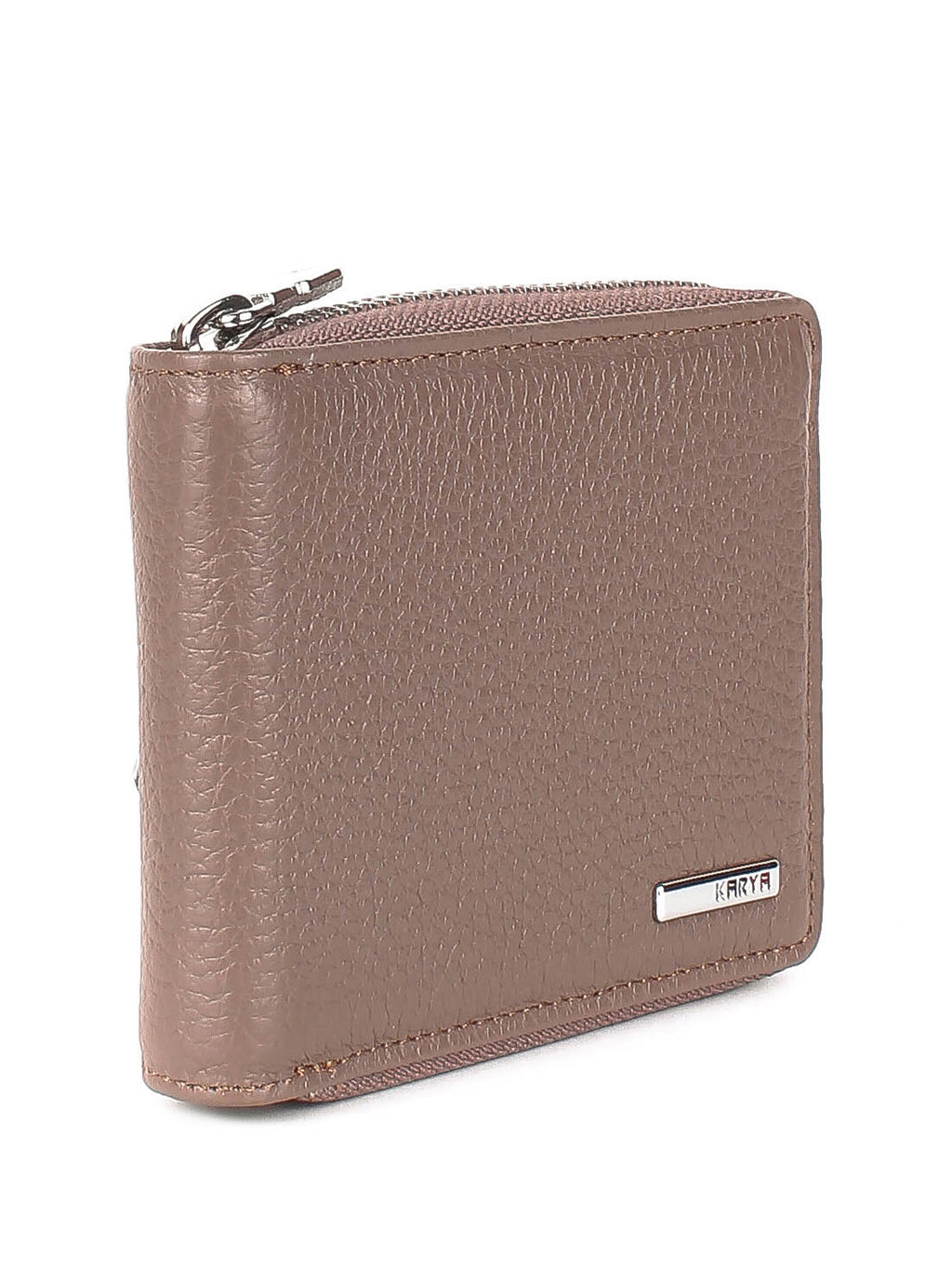 Cartera de piel italiana Gris 0962-51