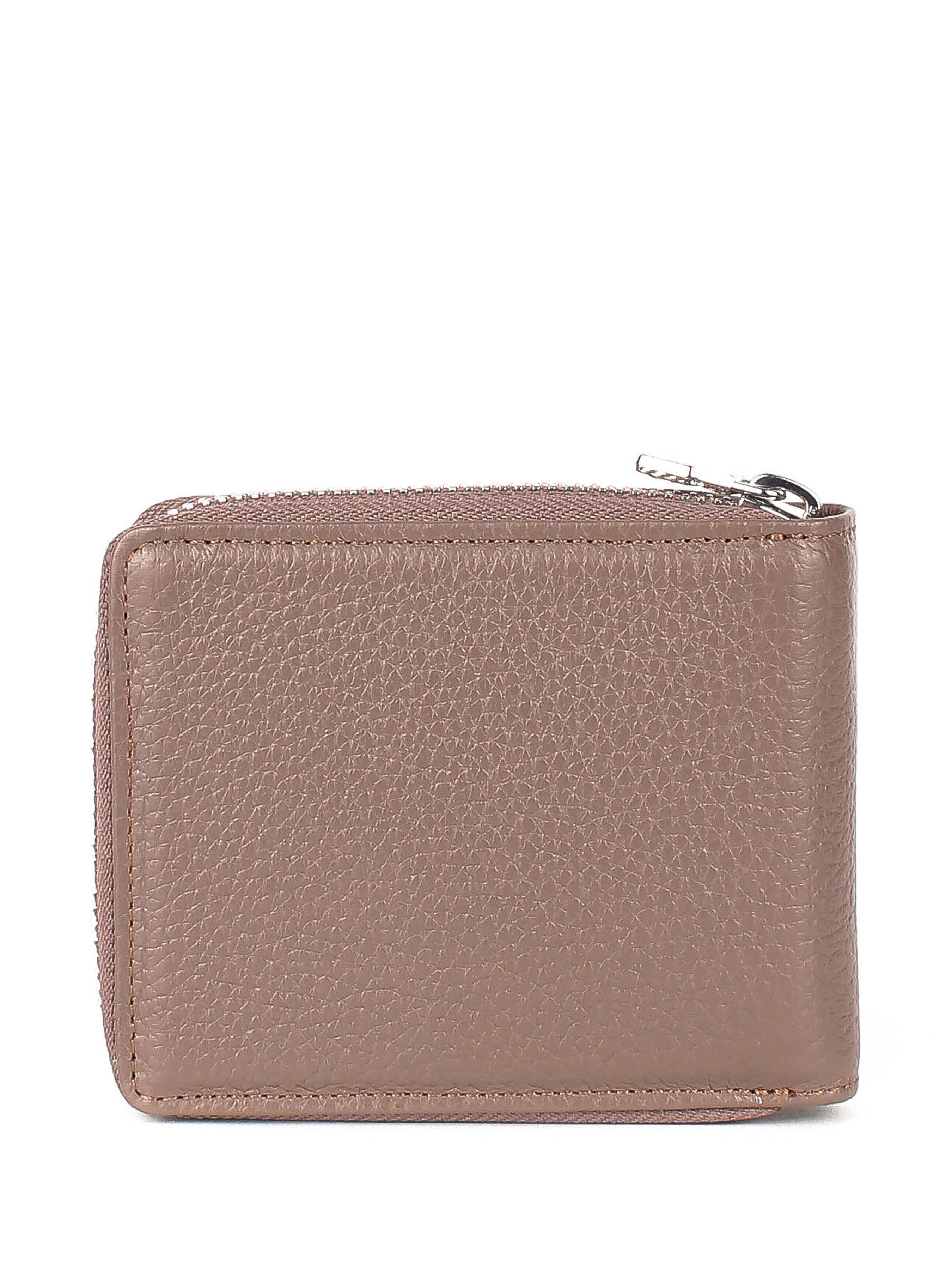 Cartera de piel italiana Gris 0962-51