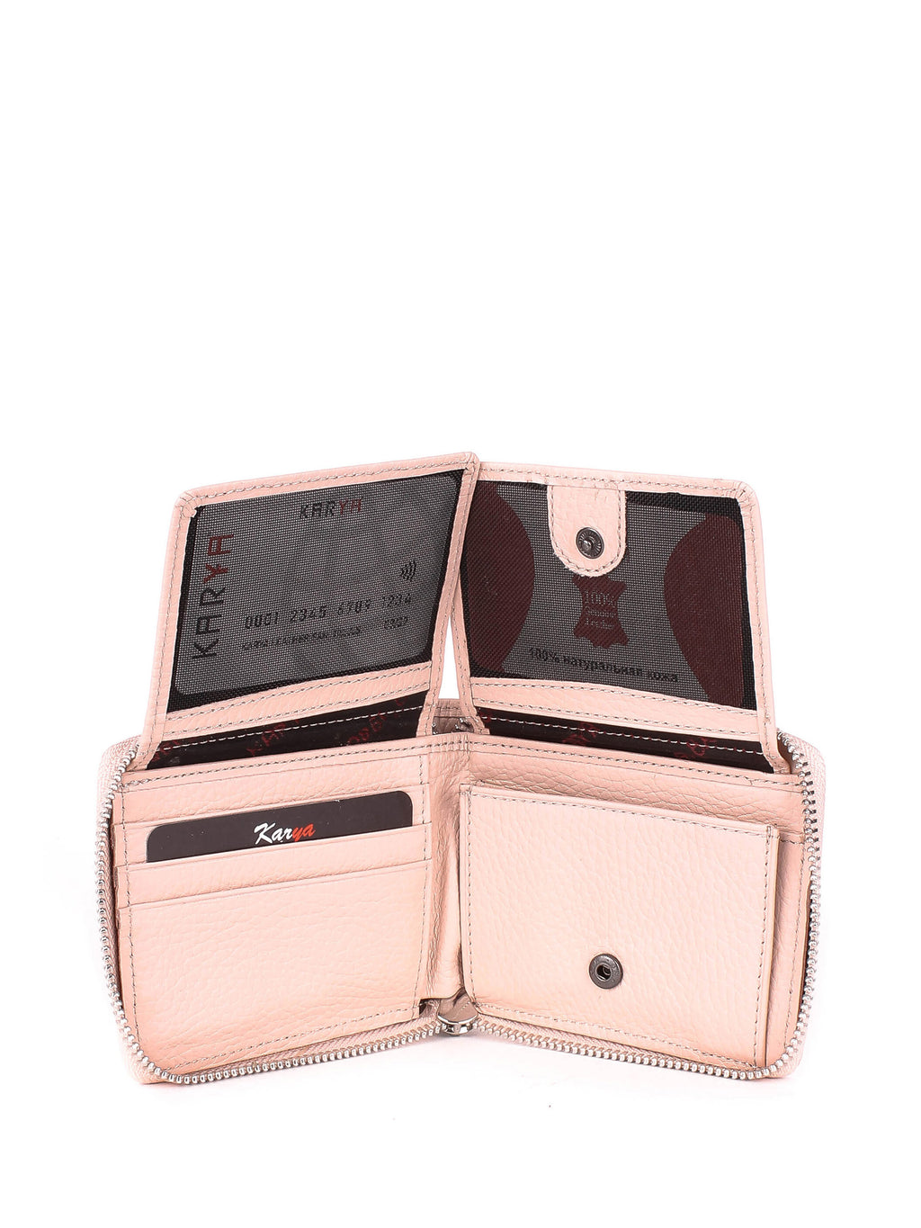 Cartera de piel italiana Polvoriento 0962-027