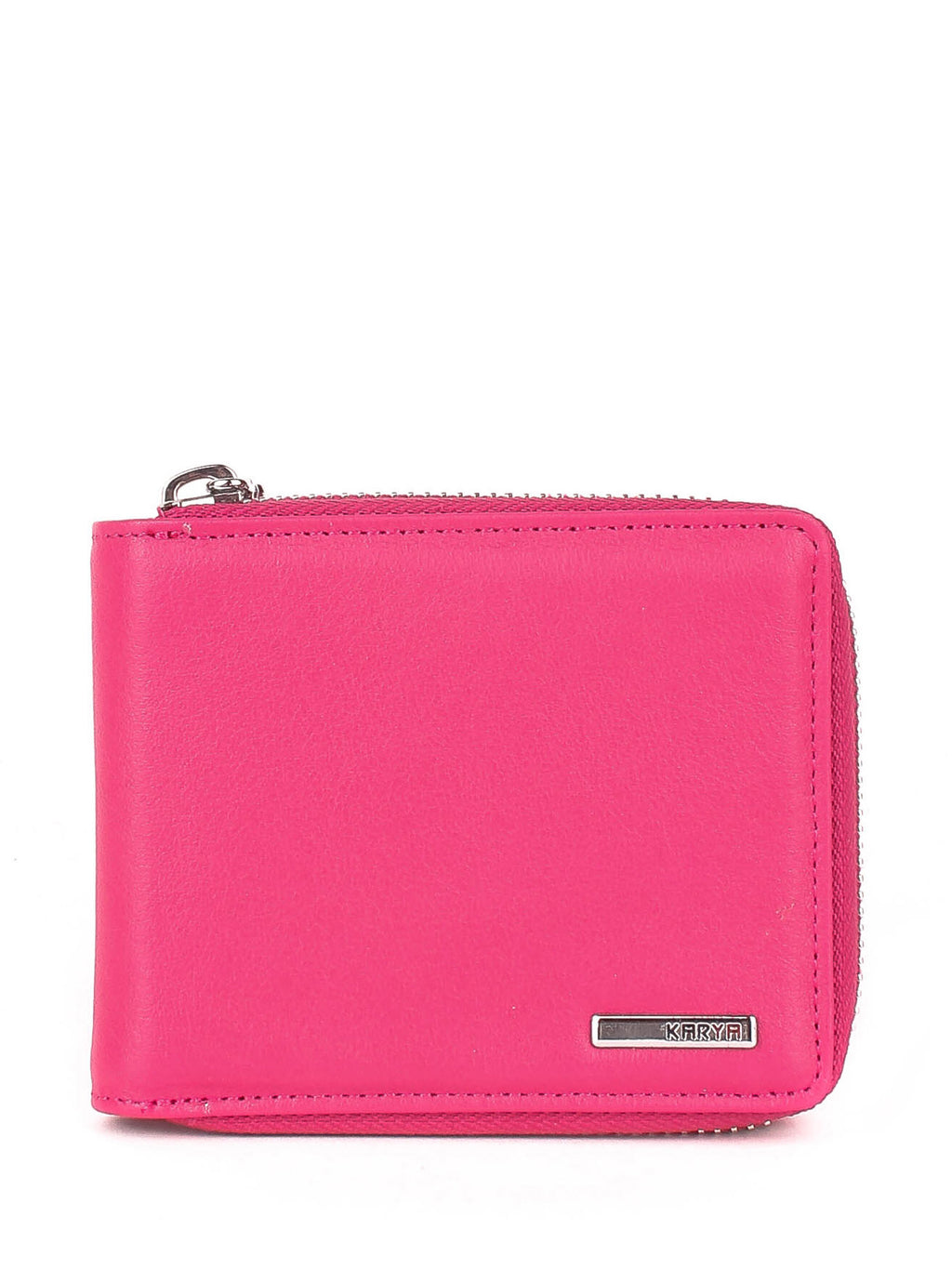 Cartera de piel italiana Rosa 0962-040