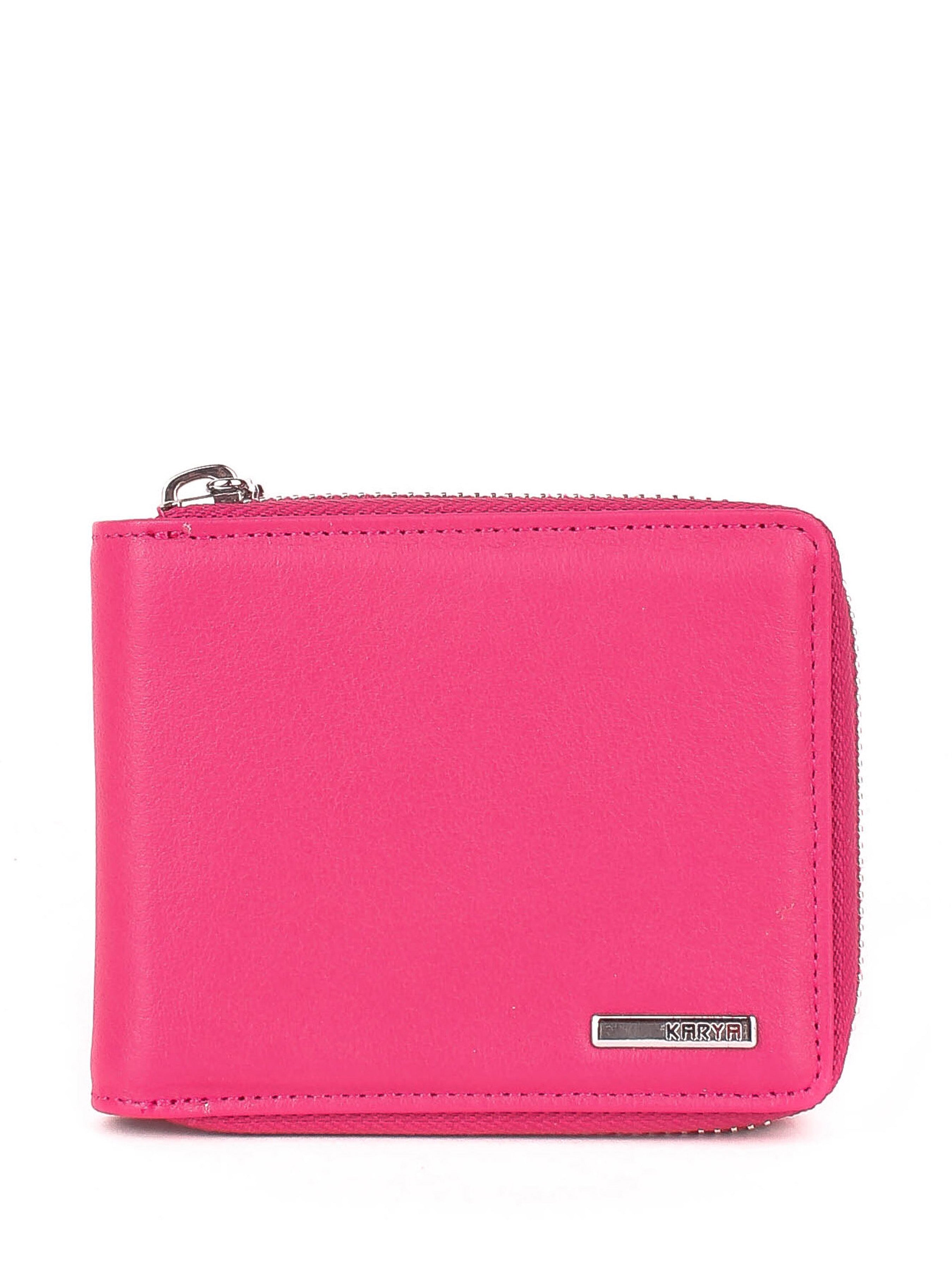 Cartera de piel italiana Rosa 0962-040
