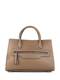 Bolso de mano de piel italiana Gris, Marrón 8230-104-32