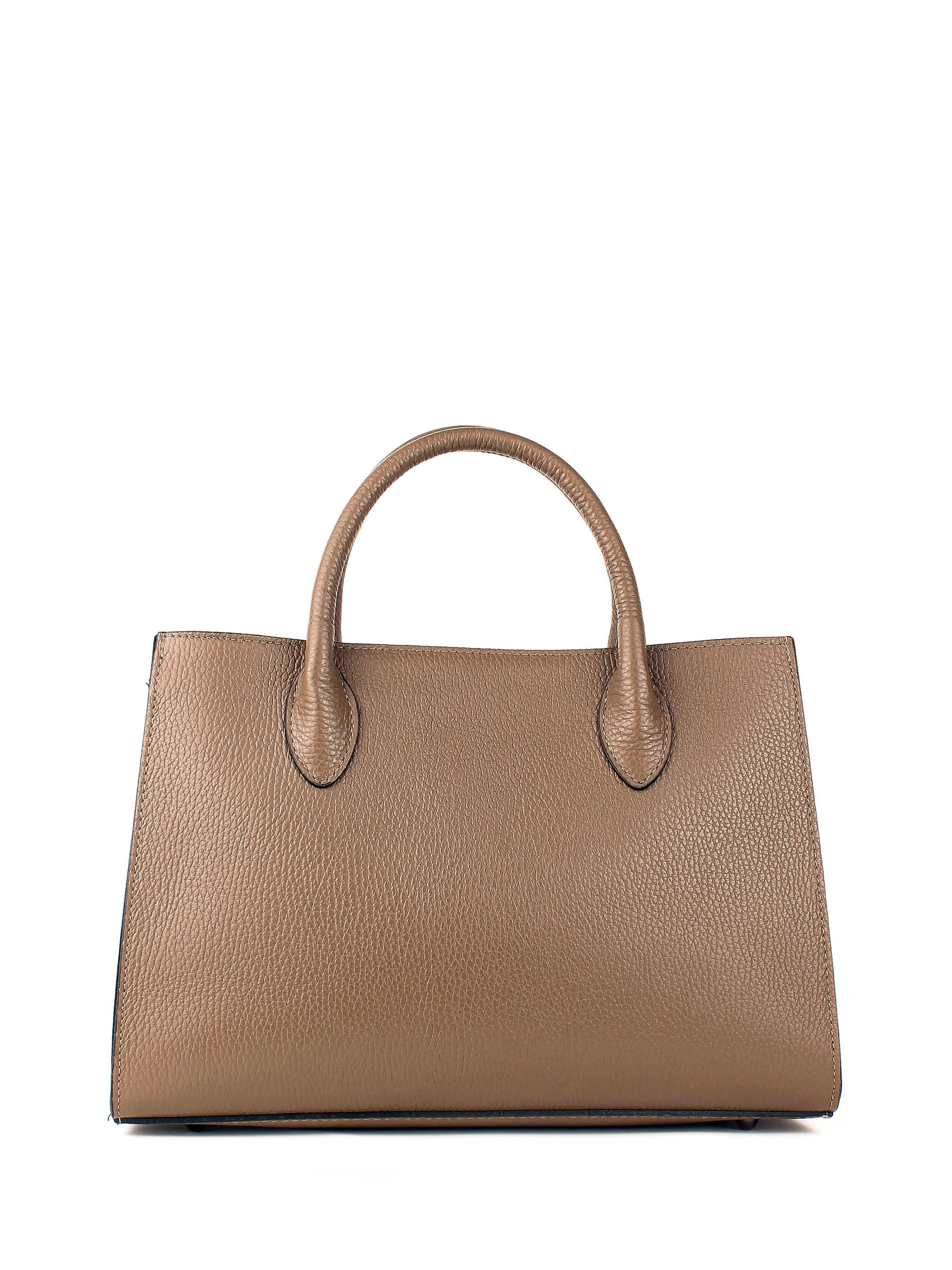 Bolso de mano de piel italiana Gris, Marrón 8230-104-32