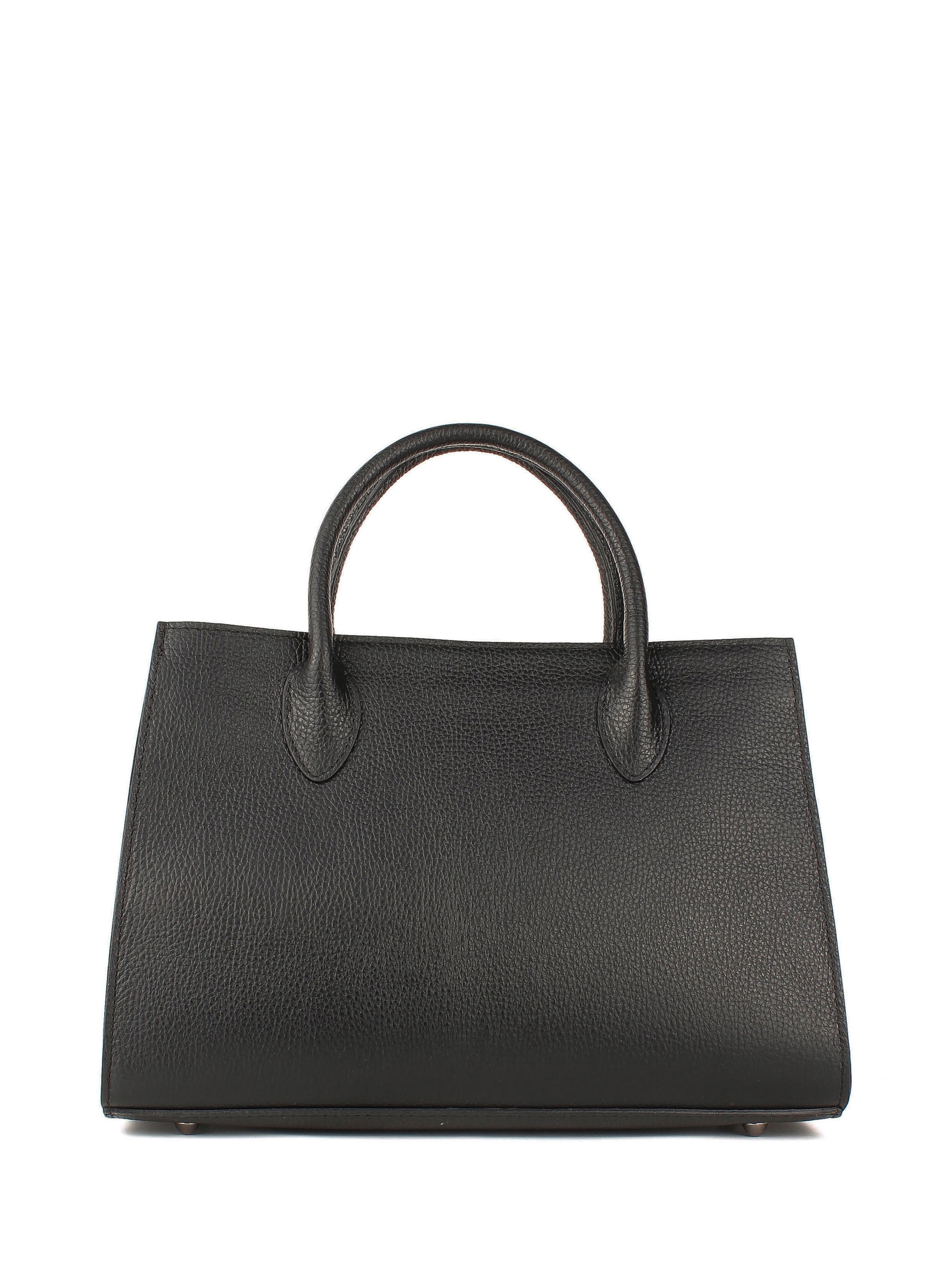 Bolso de mano de piel italiana Negro 8230-05-32