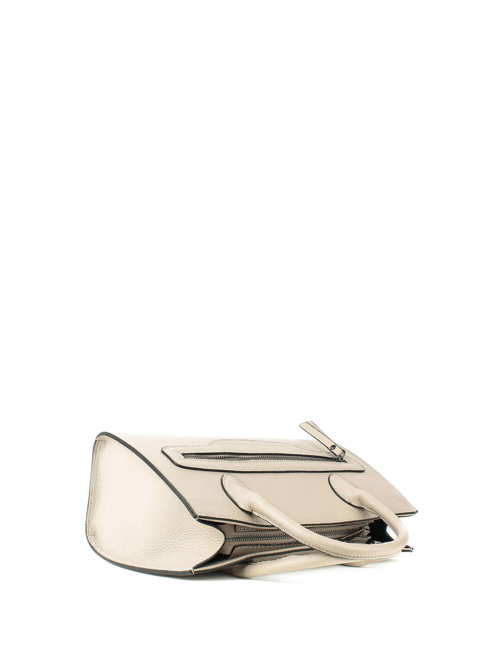 Bolso de mano de piel italiana Beige 8230-11-32