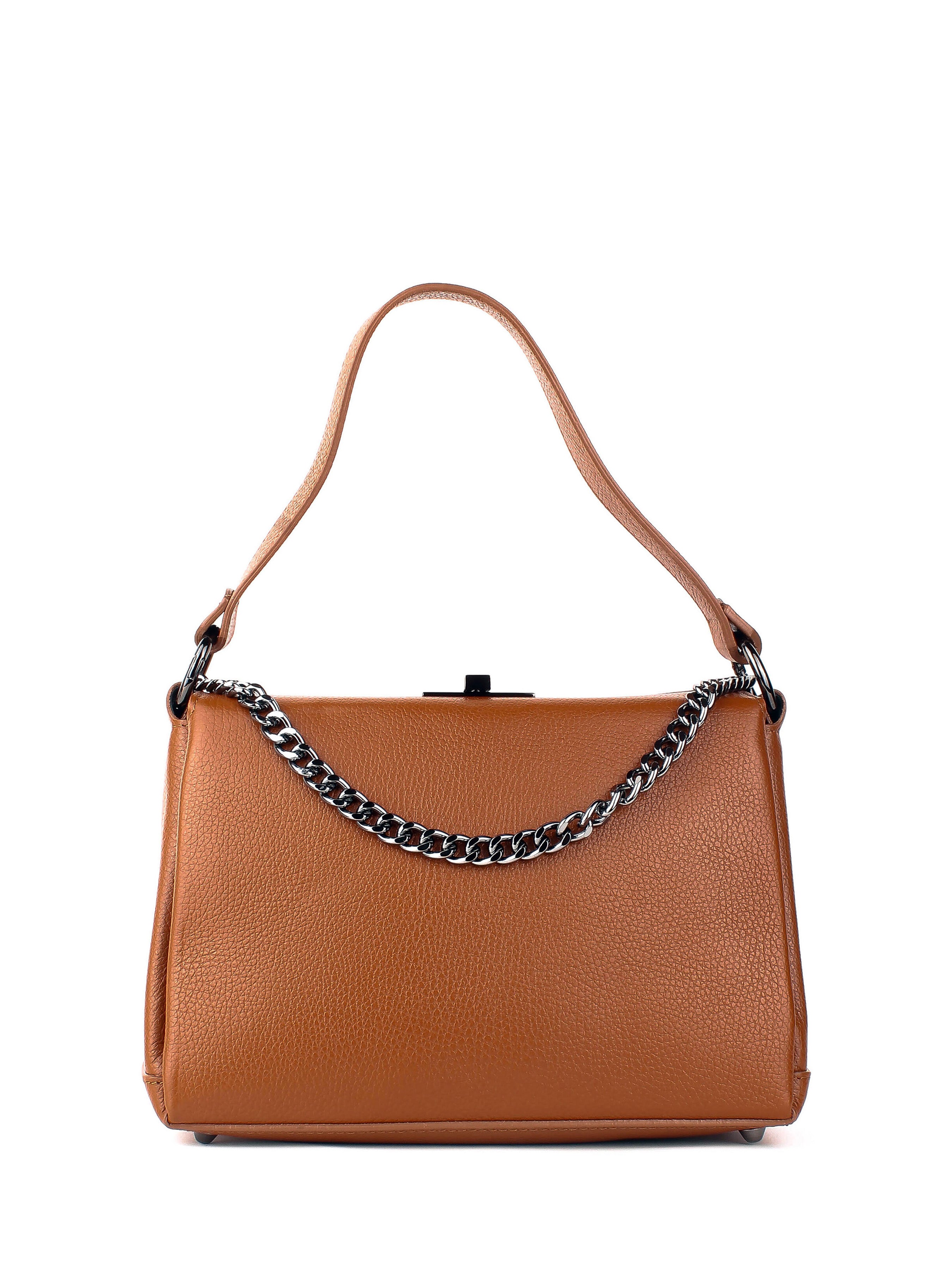 Bolso de hombro de piel italiana Rojo 6336-45-32